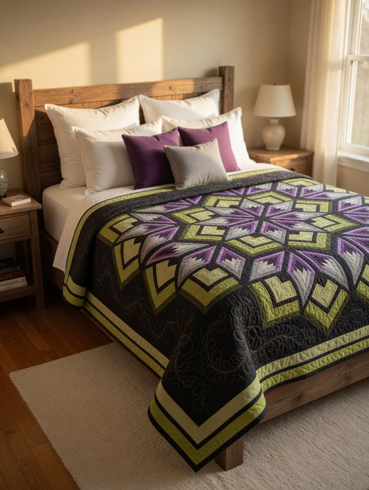 Purple Star Quilt Pattern PDF
