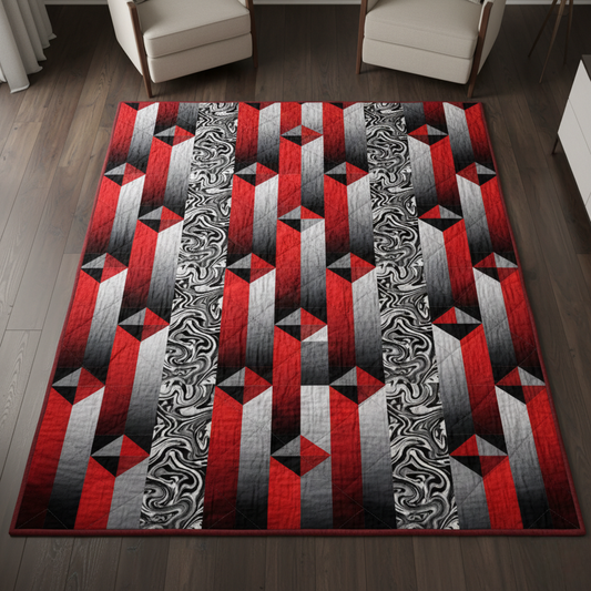 Crimson Shadows Quilt Pattern PDF