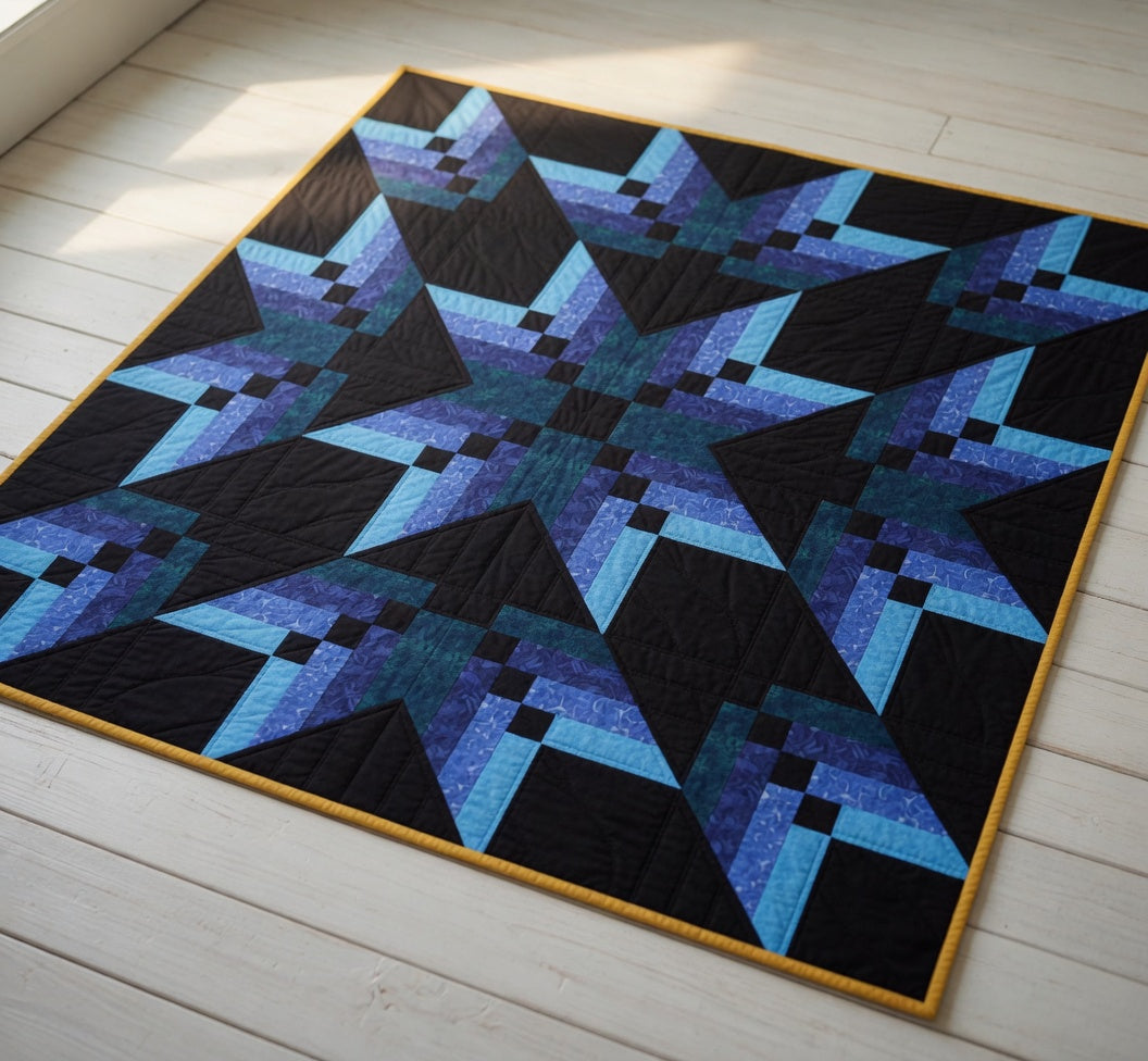 Blue Nova Quilt Pattern PDF