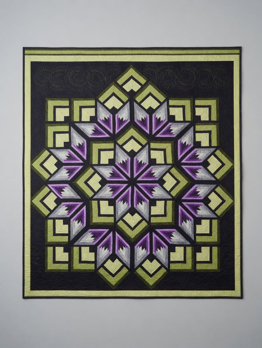Purple Star Quilt Pattern PDF