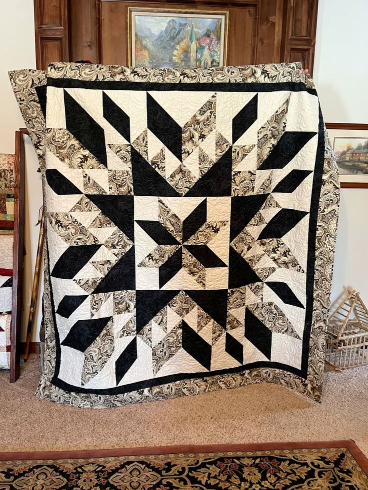 Midnight Starburst Quilt Pattern PDF