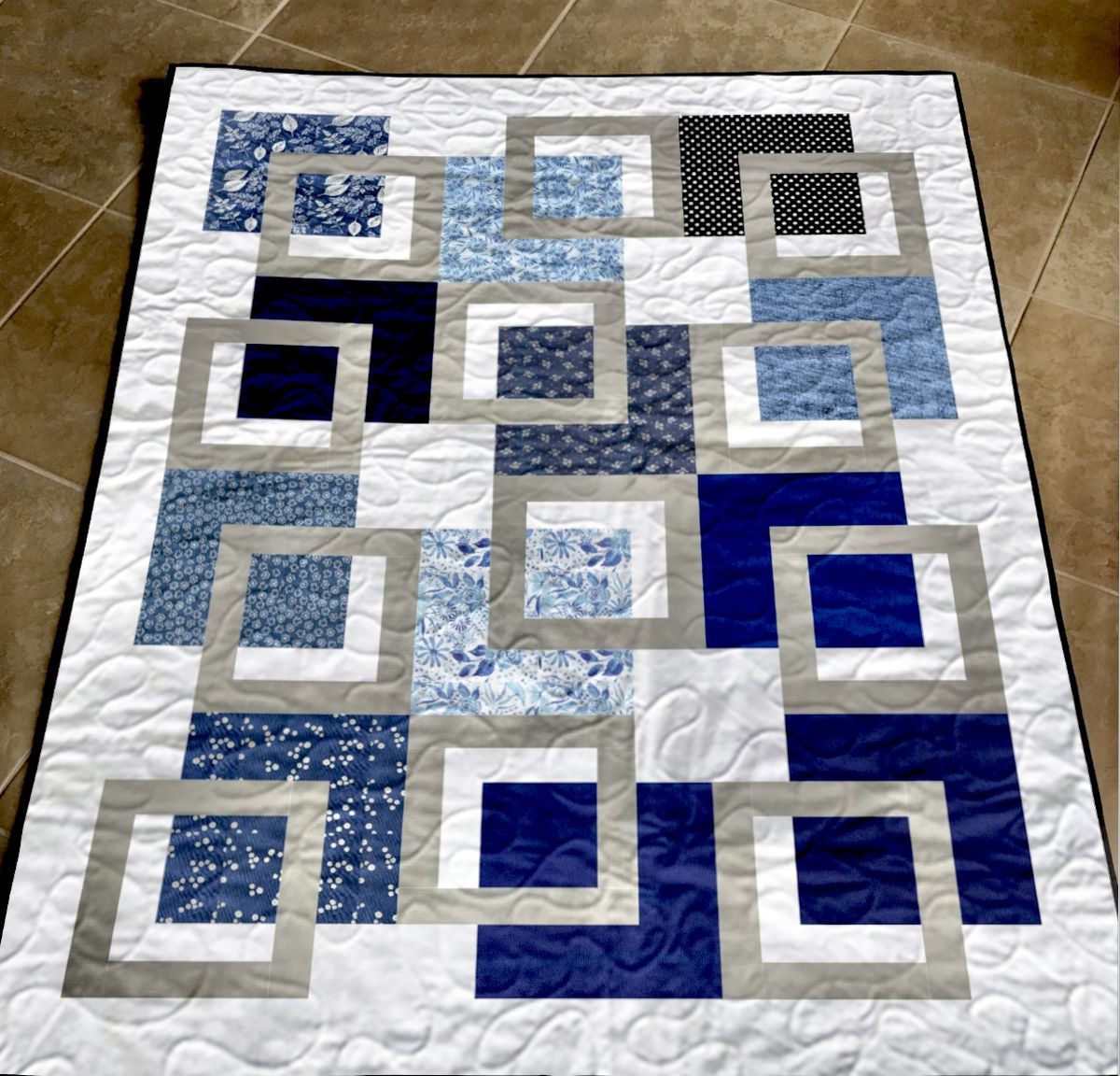 Midnight Frames Quilt Pattern PDF