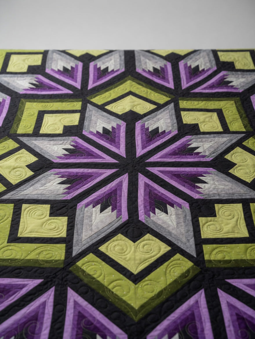 Purple Star Quilt Pattern PDF