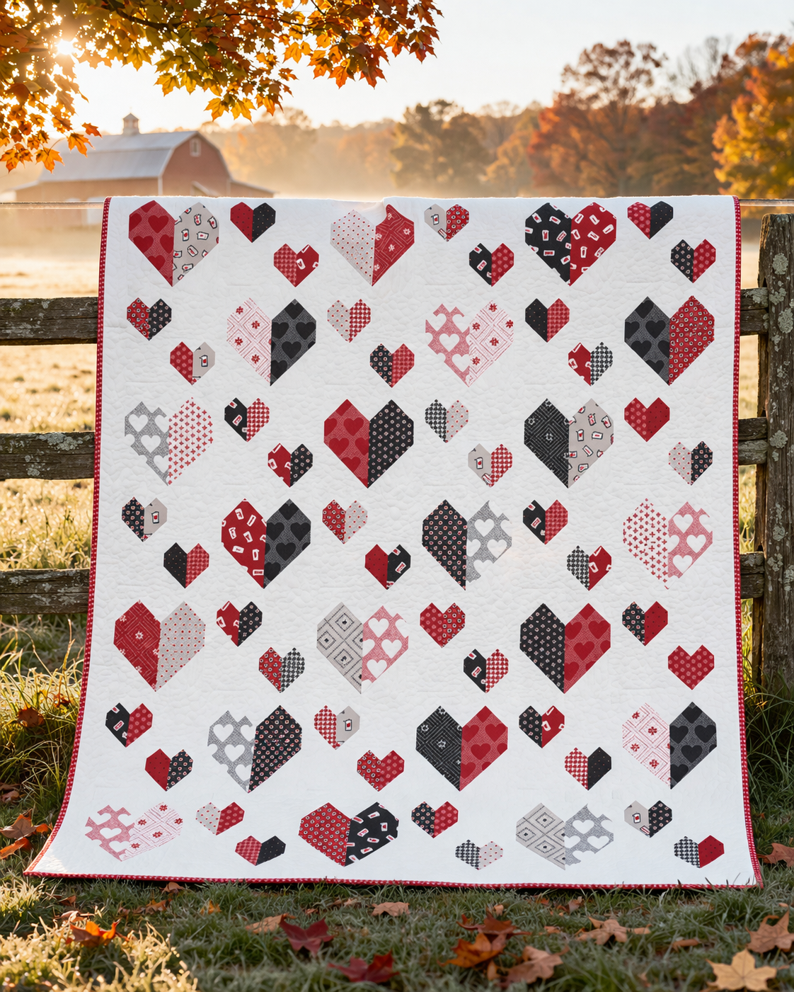 Heart Parade Quilt Pattern PDF