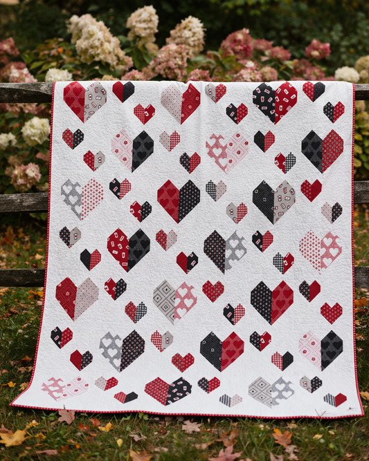 Heart Parade Quilt Pattern PDF