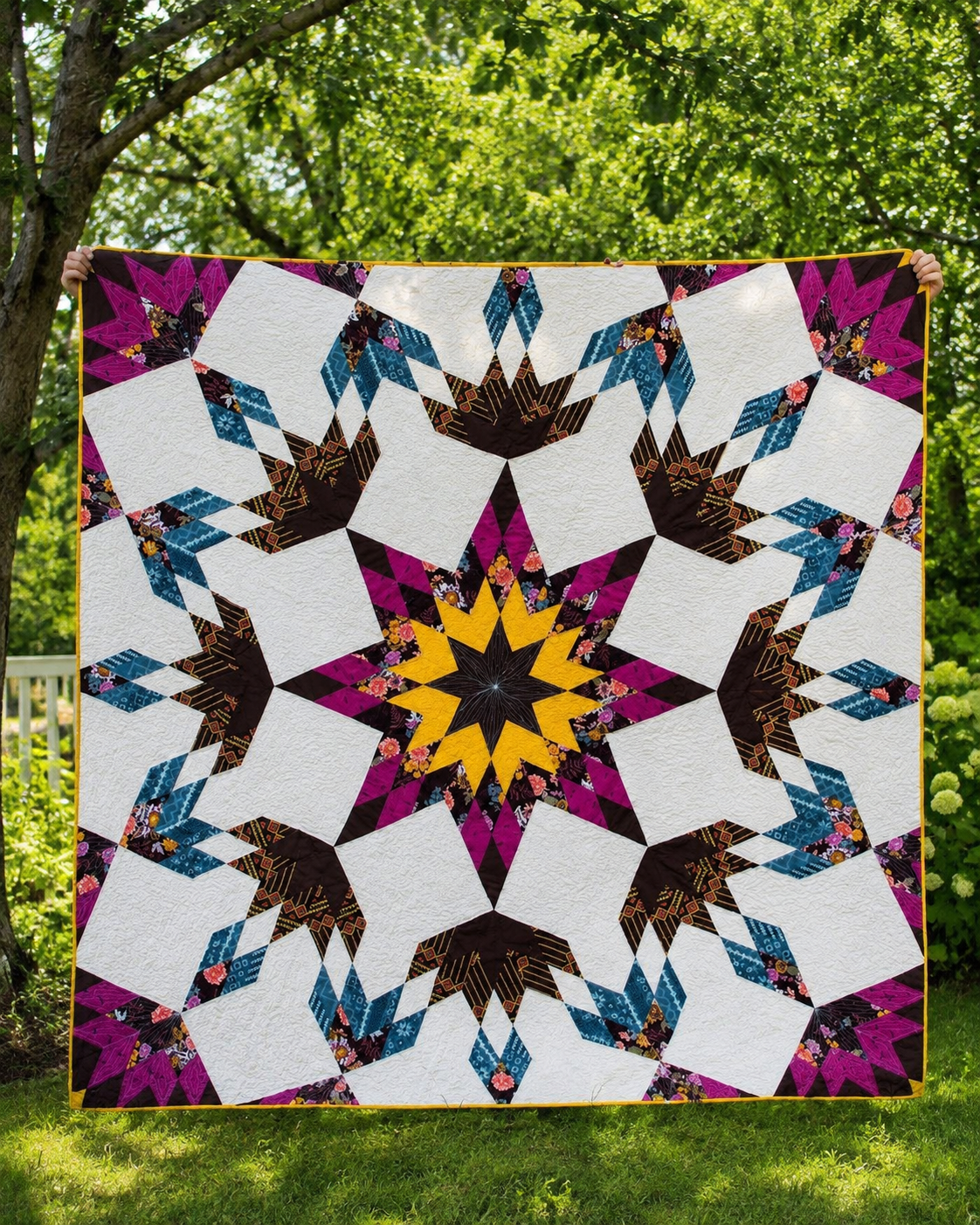 Blooming Compass Quilt PDF