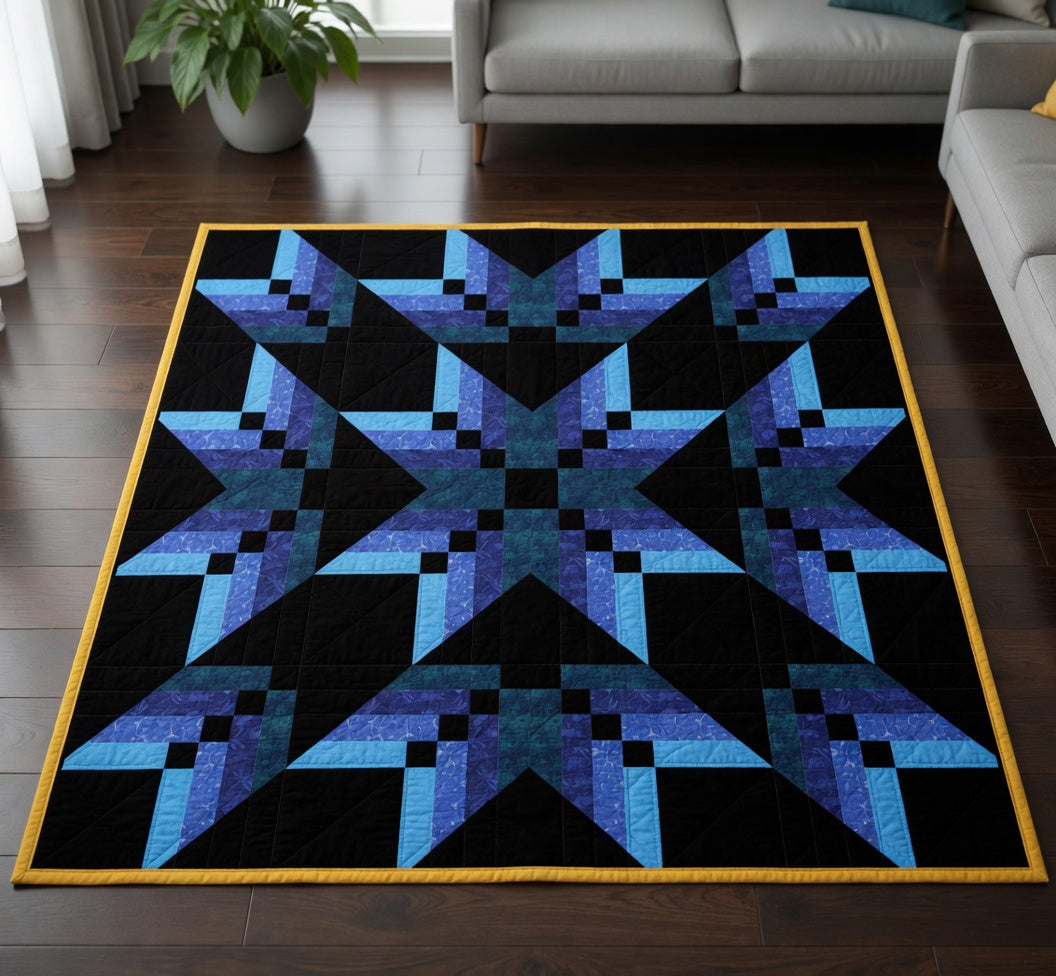 Blue Nova Quilt Pattern PDF