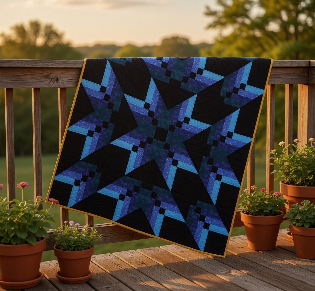 Blue Nova Quilt Pattern PDF