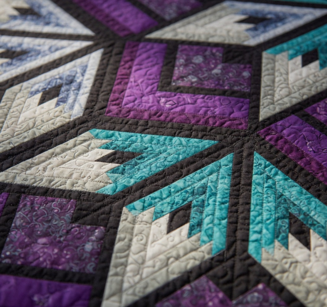 Purple Star Quilt Pattern PDF