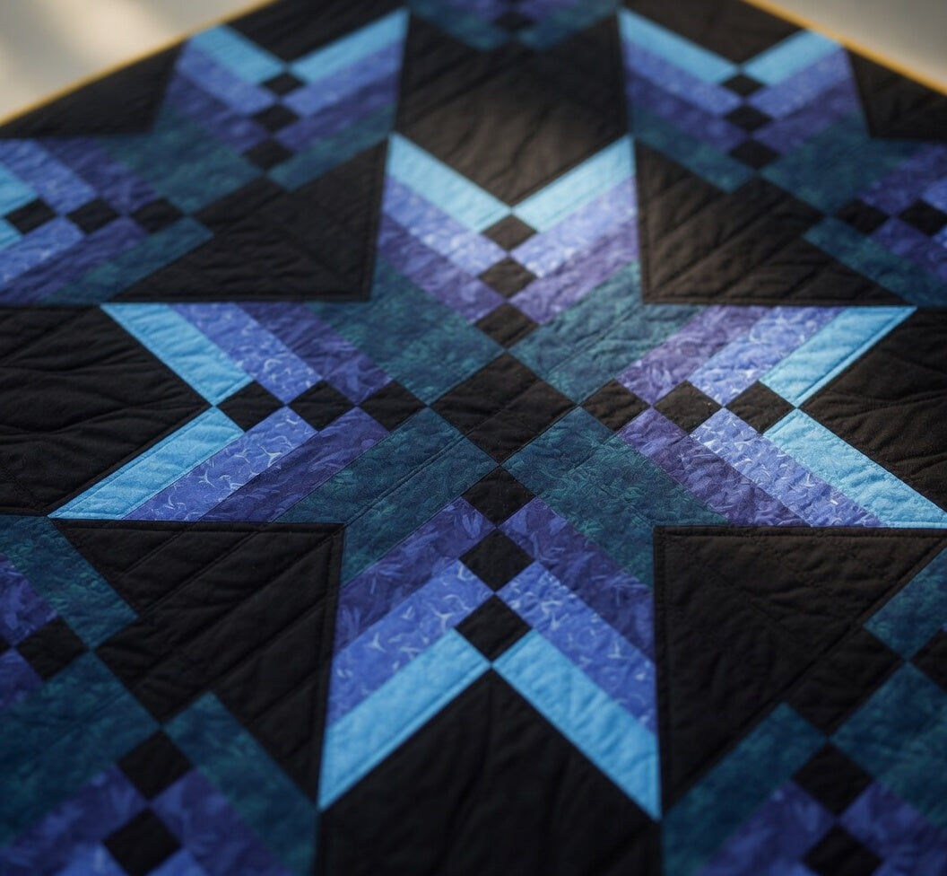 Blue Nova Quilt Pattern PDF