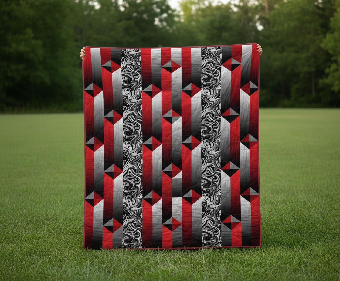 Crimson Shadows Quilt Pattern PDF