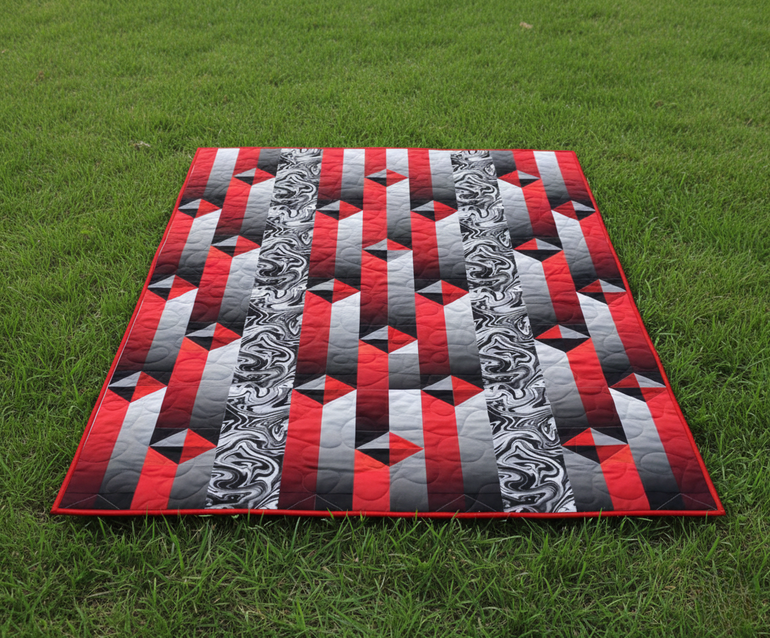Crimson Shadows Quilt Pattern PDF
