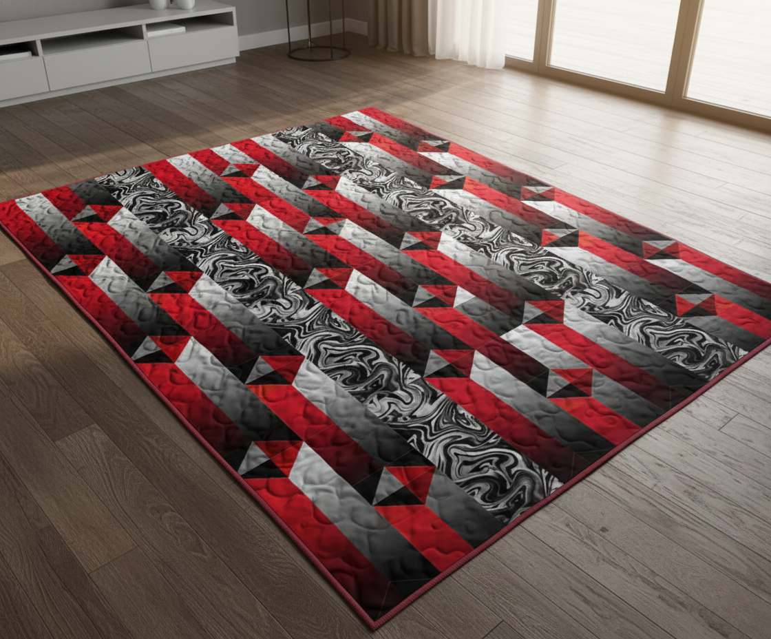 Crimson Shadows Quilt Pattern PDF