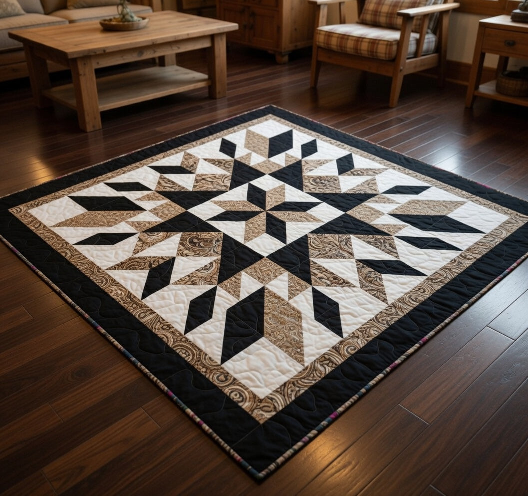 Midnight Starburst Quilt Pattern PDF