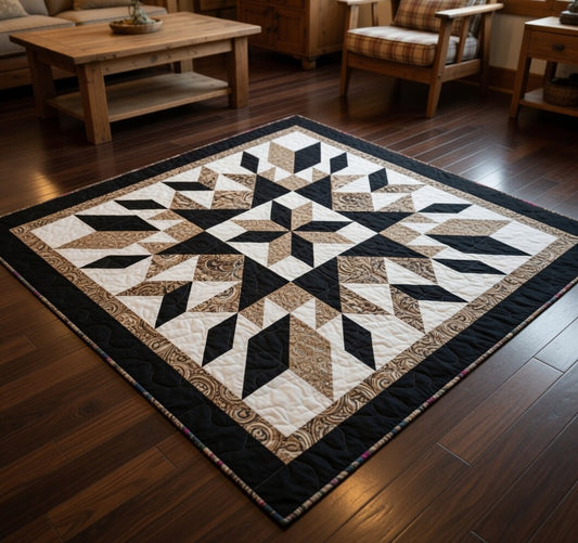 Midnight Starburst Quilt Pattern PDF