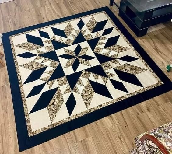 Midnight Starburst Quilt Pattern PDF
