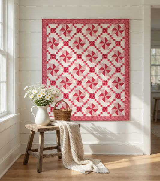 Peppermint Pinwheel Quilt PDF