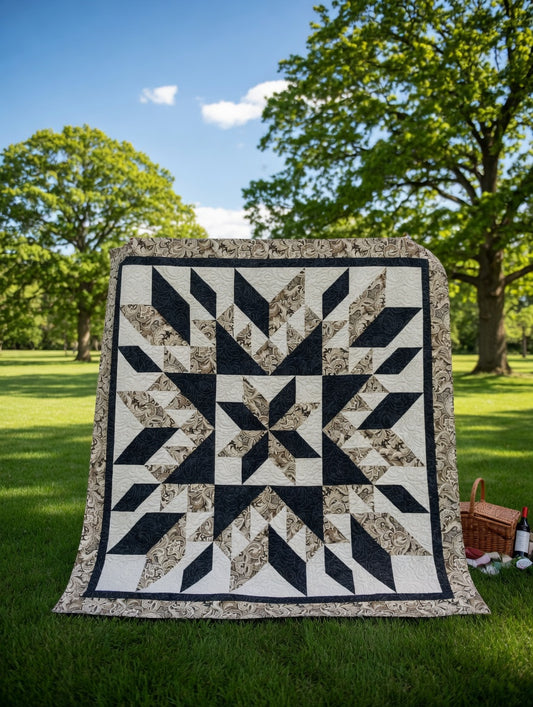 Midnight Starburst Quilt Pattern PDF
