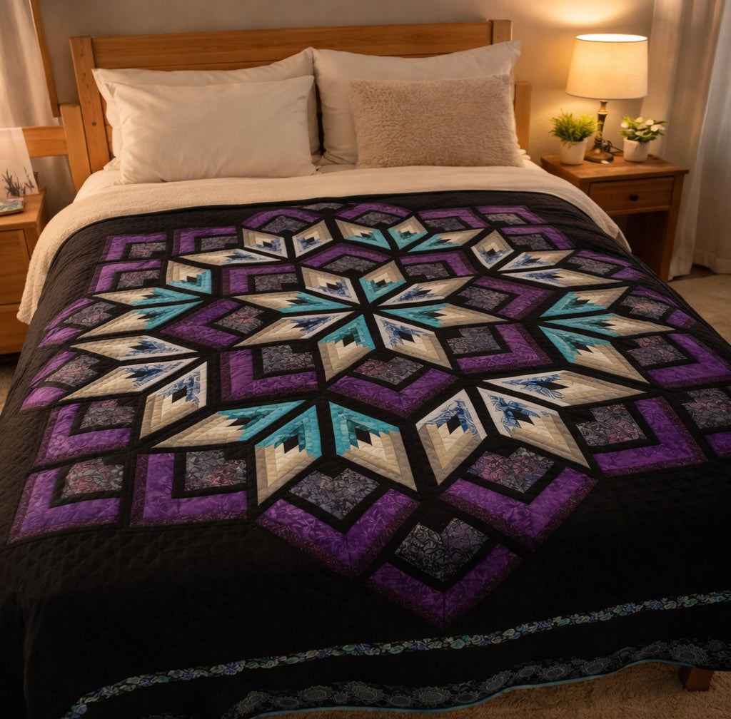 Purple Star Quilt Pattern PDF